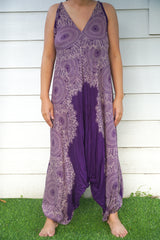 Purple Lotus Hippie Jumpsuits, Boho Rompers, Festival Clothing