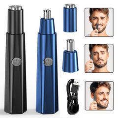 Updated Electric Shaving Nose Ear Trimmer Safe Face Care Rechargeable