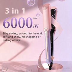 Professional Steam Hair Straightener Ceramic Tourmaline Ionic Flat