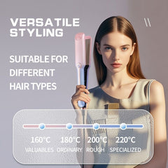Professional Steam Hair Straightener Ceramic Tourmaline Ionic Flat