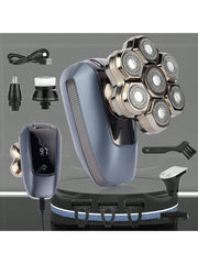 Head Shaver for Bald Men, 7D Electric Rotary Razor 5-in-1 Grooming Kit