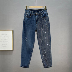 Midnight Spark Rhinestone Jeans โ Haute Edition 25