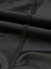 High Waisted Drawstring Swim Shorts