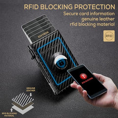 Airtag Wallet Men Minimalist Up Wallet With Money Clip RFID Card