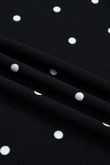 Plus Size Polka Dot Scallop Hem T-Shirt