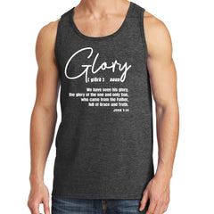 Mens Fitness Tank Top Graphic T-shirt Glory - Christian Inspiration