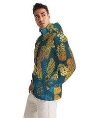 Mens Lightweight Windbreaker Jacket with Hood and Zipper Closure -