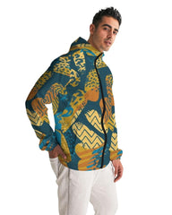 Mens Lightweight Windbreaker Jacket with Hood and Zipper Closure -