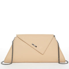 Leather Clutch Bag Nude Clutch Purse Beige Evening Bag Tan Women's