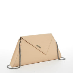 Leather Clutch Bag Nude Clutch Purse Beige Evening Bag Tan Women's