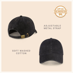 Classic Everyday Baseball Cap - Adjustable Cotton Dad Hat
