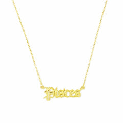 Old English Zodiac Necklace