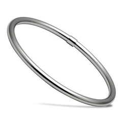 TK409 - High polished (no plating) Stainless Steel Bangle with No