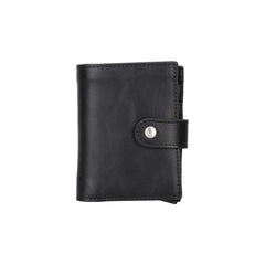 Douglas Genuine Leather Pop-Up Wallet with AirTag Slot - RFID Blocking