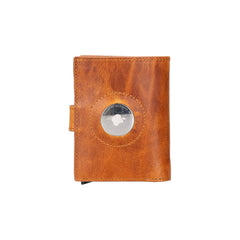 Douglas Genuine Leather Pop-Up Wallet with AirTag Slot - RFID Blocking