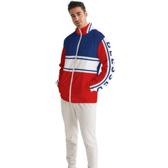 Mens Lightweight Windbreaker Jacket with Hood and Zipper Closure -