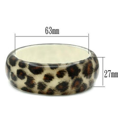 VL033 - Resin Bangle with Synthetic Synthetic Stone in Animal pattern