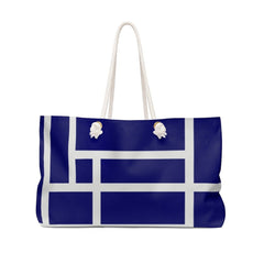 Weekender Tote Bag - Blue Colorblock