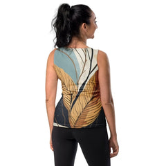 Womens Stretch Fit Tank Top - Boho Style Print
