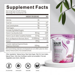 WINYEL Hair Growth Soft Chewables, Containing Hair Growth Vitamins For