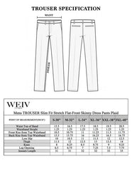 Weiv Mens Plaid Trouser Pants