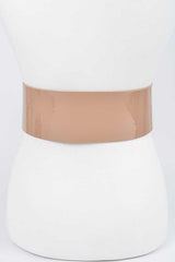 Plus Size Iconic Buckle Statement Patent Belt