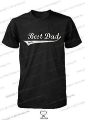 Best Dad Ever Swash Style T-Shirt - Father's Day