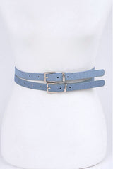 Double Skinny Denim Belt