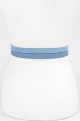 Double Skinny Denim Belt
