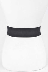 Crystal Buckle Rhinestone Elastic Belt