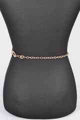 Plus Size Organic Textured Mix Link Chain Belt