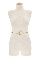 Baguette Stone GO Buckle Chain Belt