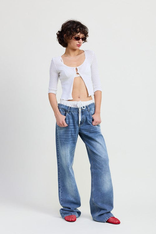 LOW RISE DENIM JEAN