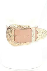 Plus Size Iconic Buckle Statement Patent Belt