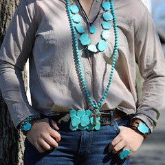 Hair-on-Hide Brown & White Genuine Leather Belt