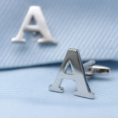 Silver Alphabets Cufflinks