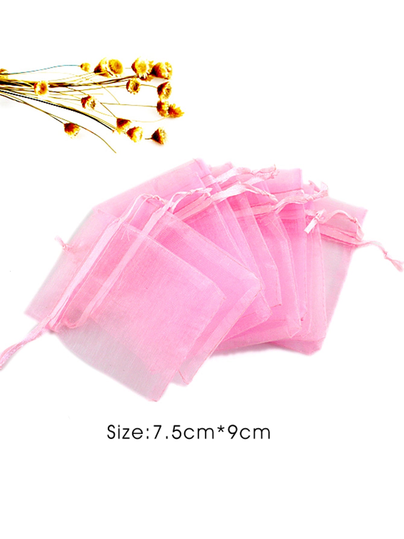 Random color 10pcs/set Colorful Organza Jewellery Bags Drawstring Gift