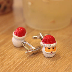 Santa Claus & Red Gloves Cufflinks