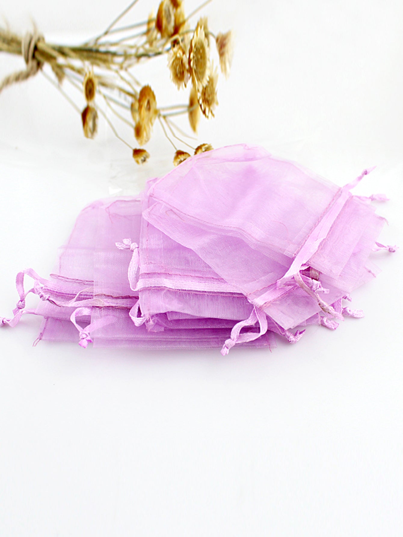 Random color 10pcs/set Colorful Organza Jewellery Bags Drawstring Gift