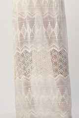 Boho-Inspired Embroidered Maxi Dress with Adjustable Straps