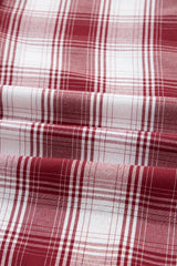 Plaid Shirt and Shorts Lounge Set