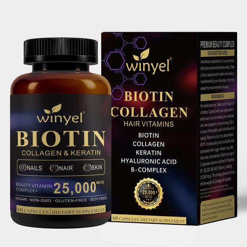 Biotin  Collagen  Hyaluronic Acid  Keratin - Support Normal Hair