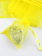 Random color 10pcs/set Colorful Organza Jewellery Bags Drawstring Gift