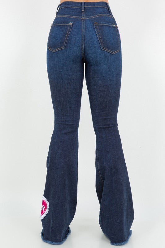 Sweet Heart Bell Bottom Jean- Inseam 32\"
