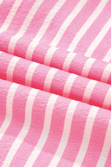 Stripe Bow Tie Top and Pants Pajama Set