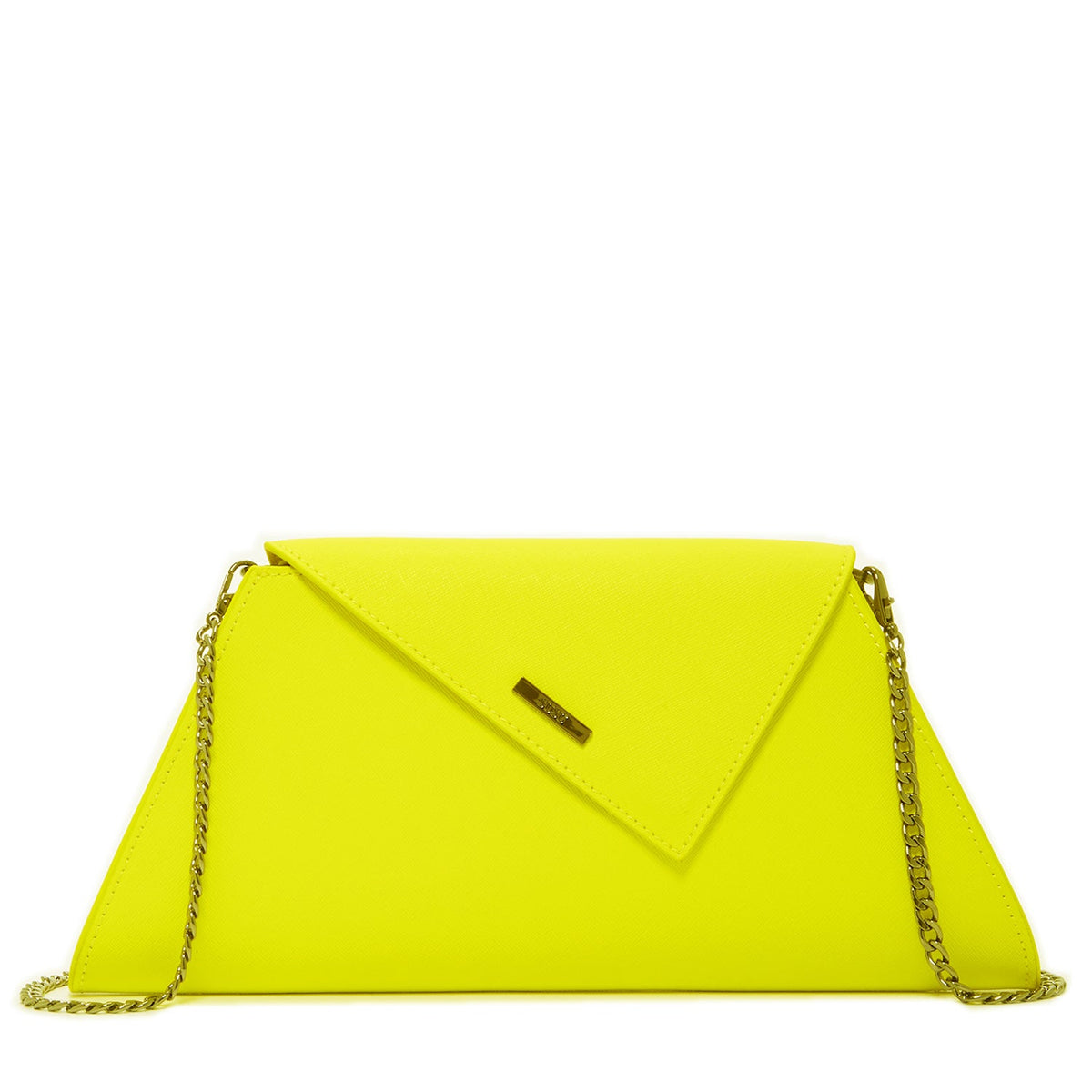 Yellow Purse Leather Clutch Bag Unique Evening Purse Women's Handbag