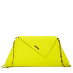 Yellow Purse Leather Clutch Bag Unique Evening Purse Women's Handbag