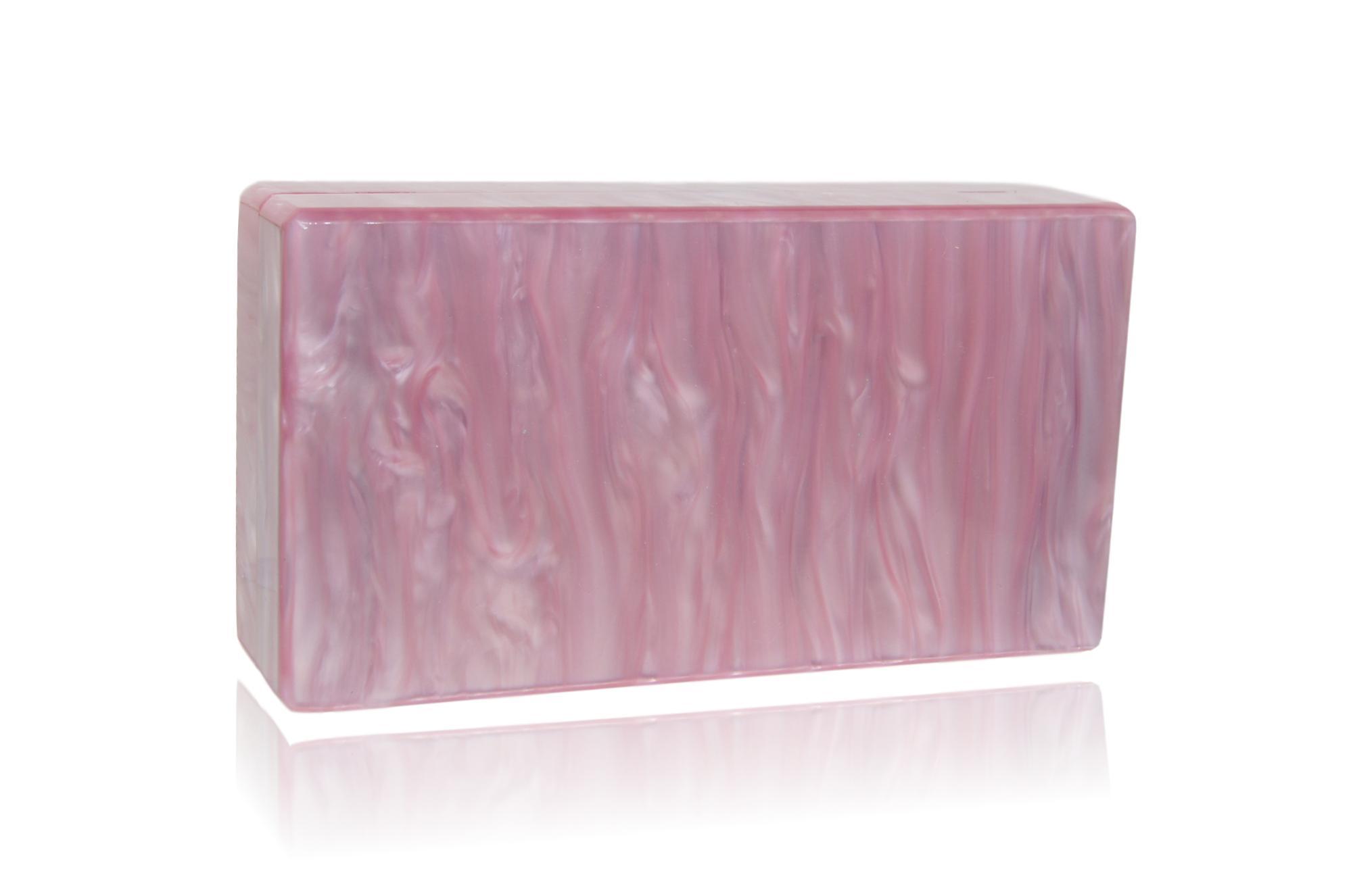 Pink and Green Cactus Acrylic Box Clutch