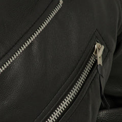 Fillmore - Men's Leather Motorcycle Jacket (Black)