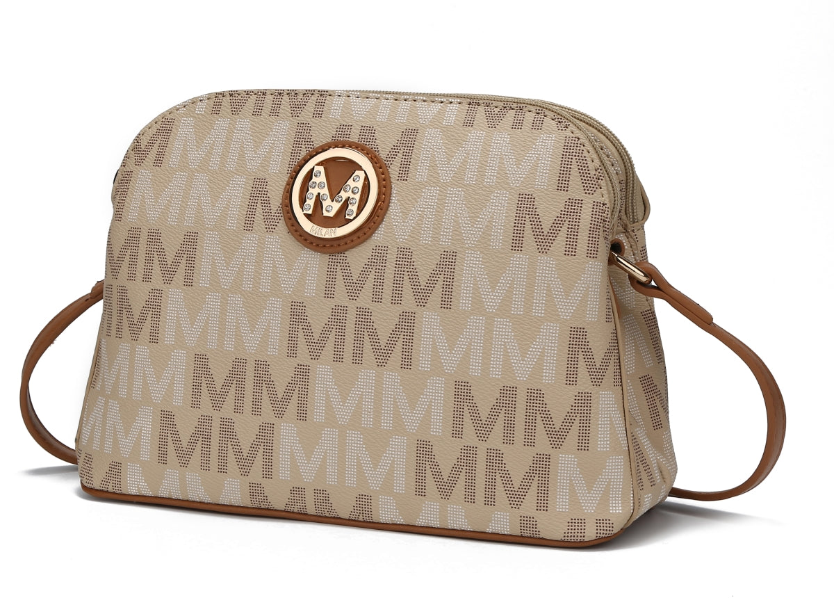 MKF Collection by Mia K MKF-MU6374BG Niecy M Signature Crossbody Bag&#